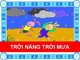 Dạy trẻ VĐMH bài Trời nắng trời mưa